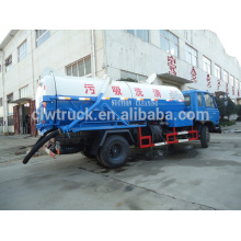 Dongfeng 153 Limpieza de aguas residuales tanque y camión de succión dos en un camión de aspiración de aguas residuales